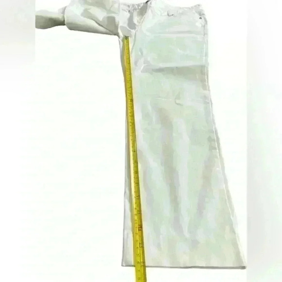 J. McLaughlin White Denim Straight Cropped Cotton/Spandex Pants Size‎ 8 - Picture 7 of 12
